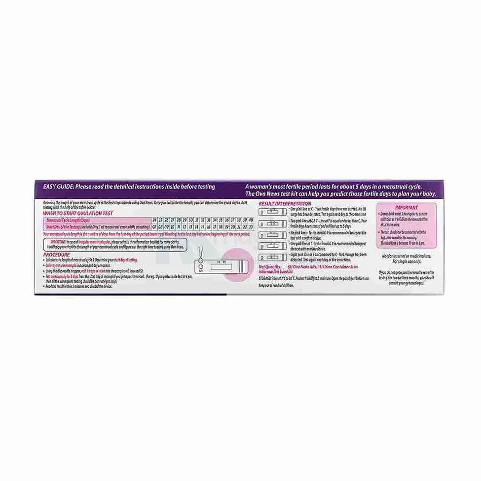 Ova News ovulation kit