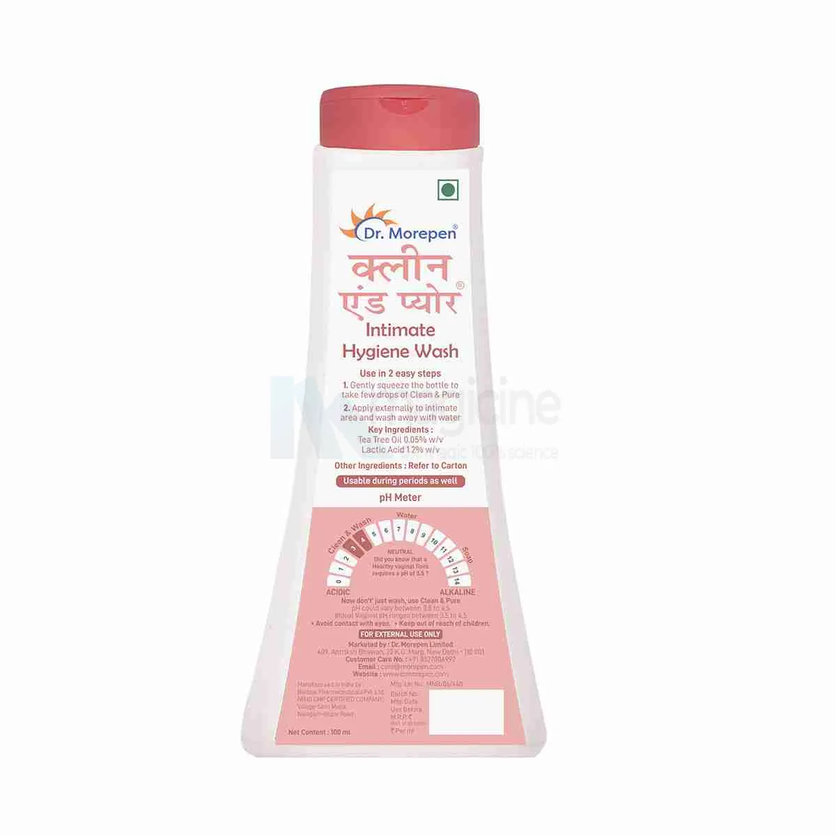 Dr. Morepen Clean & Pure Intimate Hygiene Wash 100ml