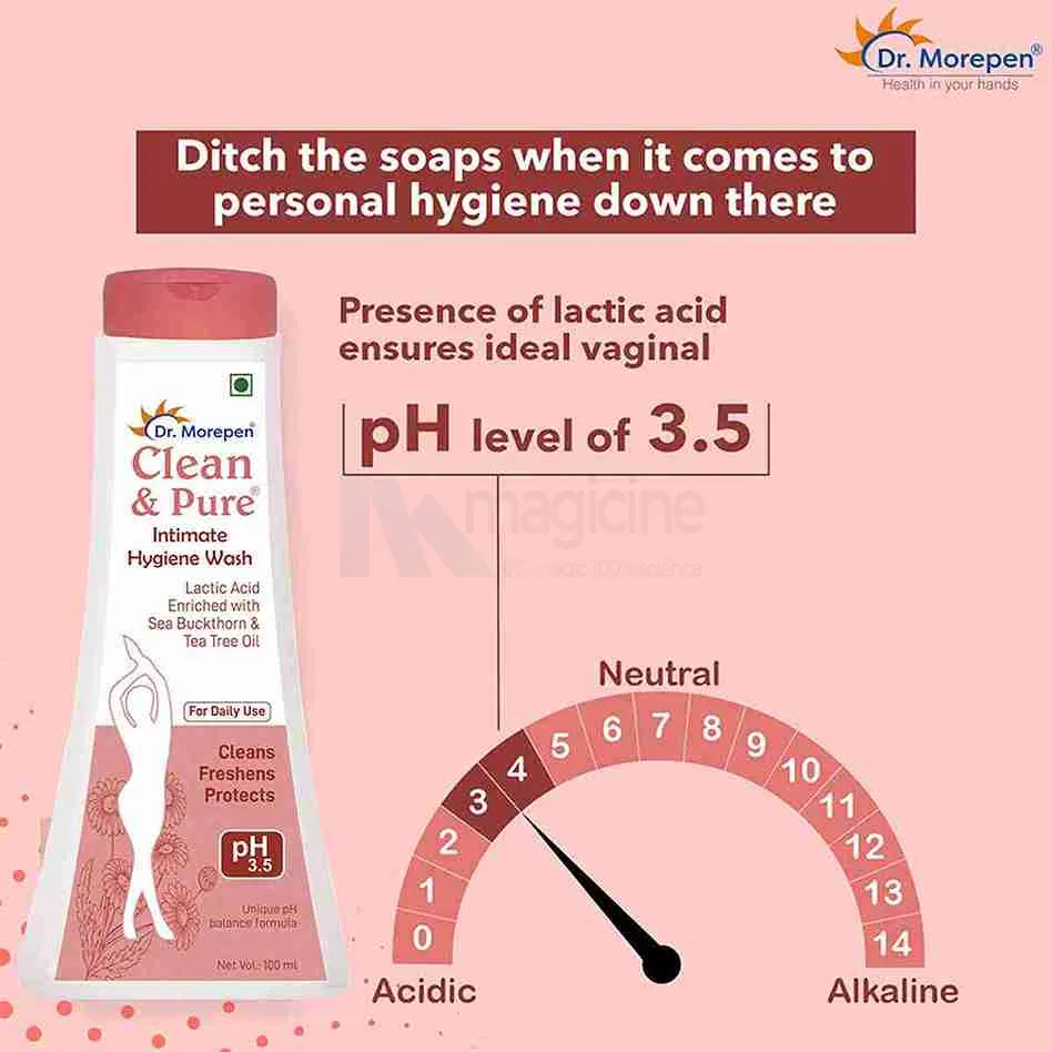 Dr. Morepen Clean & Pure Intimate Hygiene Wash 100ml