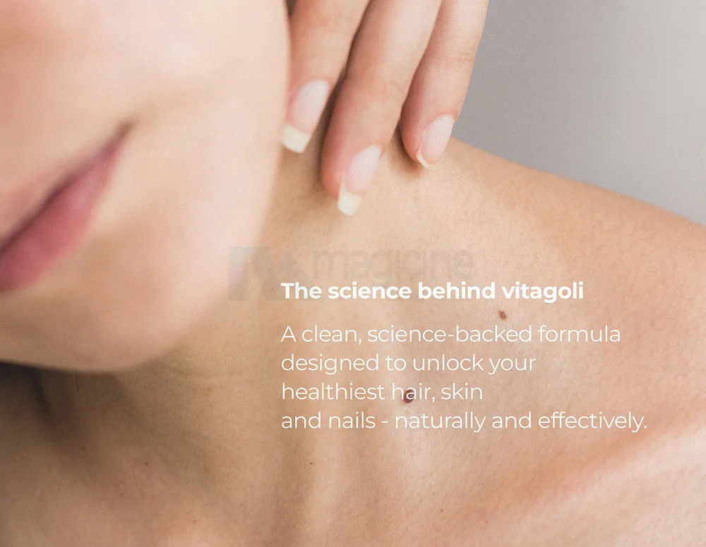 Vitagoli Gummies for Hair, Skin & Nails | With Ketricho™, Sesbania Grandiflora